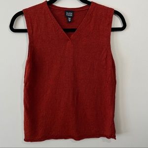 Eileen Fisher V-Neck Sleeveless Sweater